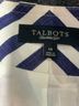 Talbots 100% Cotton Chevron-herringbone Ivory Talbots Blazer Size 14 - photo 5