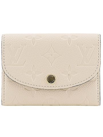 Louis Vuitton Louis Vuitton Portemonnaie Rosary Coin Case M81445 Monogram Empreinte Cream White Snap Button Women's (view 1)