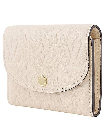 Louis Vuitton Louis Vuitton Portemonnaie Rosary Coin Case M81445 Monogram Empreinte Cream White Snap Button Women's (view 2)