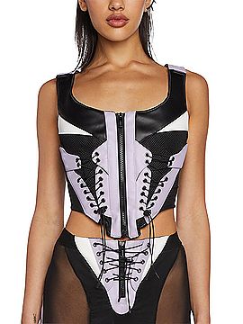 Namilia Techno lacing corset top Sleeveless Top (view 1)