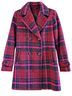 Sam Edelman 100% Polyester Plaid Pink Red Coat Size S - photo 2