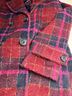 Sam Edelman 100% Polyester Plaid Pink Red Coat Size S - photo 7