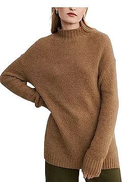Jenni Kayne oversized cotton pullover sweater Turtleneck Sweater (view 1)
