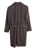 Isda & Co Tweed Brown Tan Trenchcoat Size M - photo 2