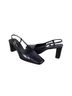Coach Black Purple Heels Size 8 - photo 13
