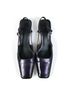 Coach Black Purple Heels Size 8 - photo 9