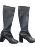 Tory Burch 100% Leather Solid Black Heels Size 9 1/2 - photo 1