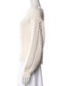 Proenza Schouler Solid Graphic White Ivory Wool Pullover Sweater Size L - photo 2