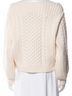 Proenza Schouler Solid Graphic White Ivory Wool Pullover Sweater Size L - photo 3
