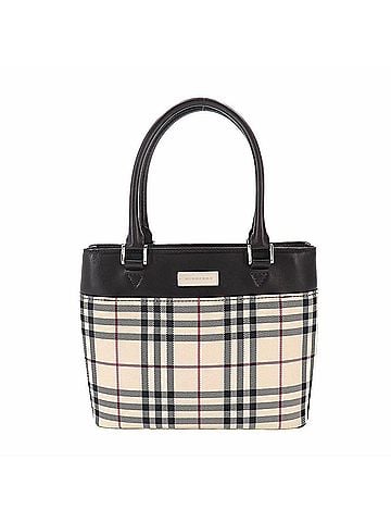 Burberry Burberry Nova Check Handbag, Canvas and Leather, Beige Dark Brown. (view 2)