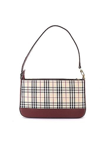 Burberry Burberry Nova Check Handbag, Canvas and Leather, Beige Bordeaux, Shoulder Bag (view 2)