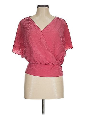 White House Black Market White House Black Market Short Sleeve Silk Top (view 1)