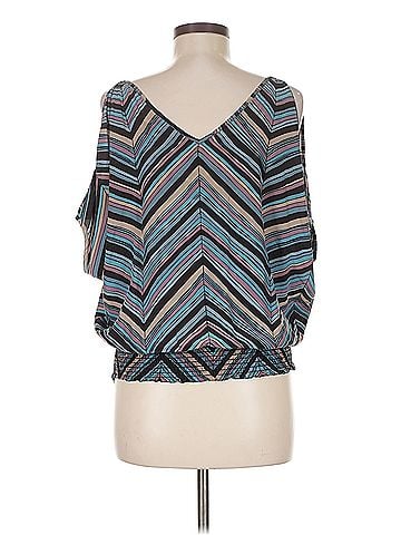Akiko Akiko 3/4 Sleeve Silk Top (view 2)