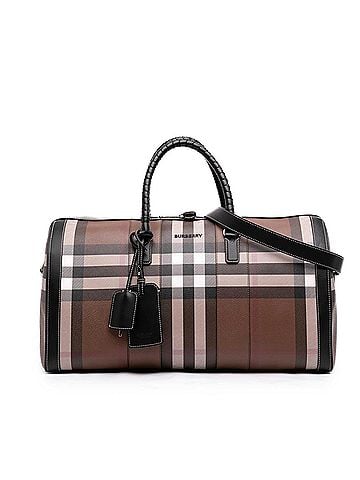 Burberry Giant Check Coated Canvas Travel Bag (view 1)