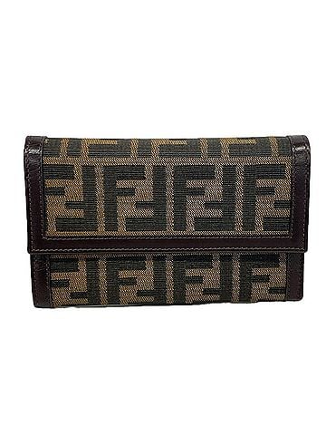 Fendi Fendi Tri-fold Wallet, Zucca Nylon Canvas, Brown, Women's (view 1)