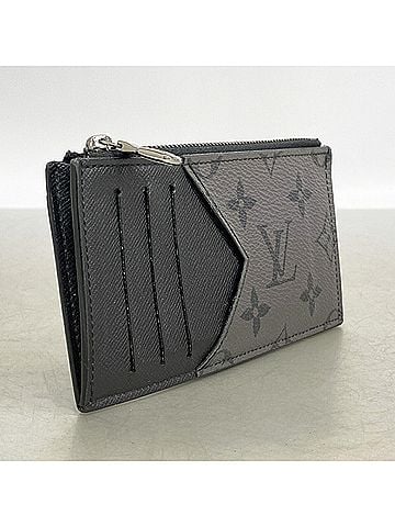 Louis Vuitton Louis Vuitton Monogram Eclipse Reverse Coin Card Holder M69533 Black Grey Men's Wallet/Coin Case (view 2)