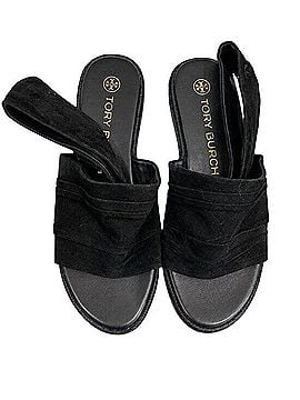 Tory Burch Suede Slingback Espadrille Sandals (view 1)