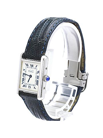 Cartier CARTIER Must Tank Silver 925 Leather Quartz Ladies Watch W1001565 (view 2)