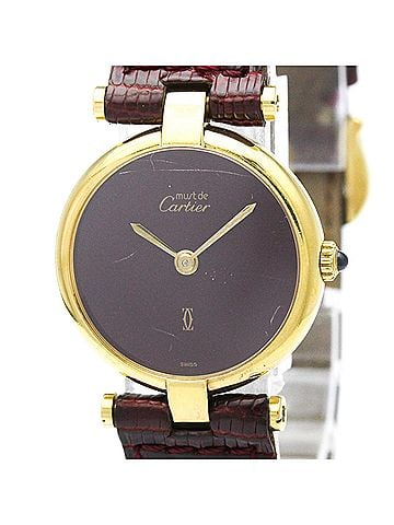 Cartier CARTIER Must Vendome Vermeil Gold Plated Quartz Ladies Watch 590004 (view 1)