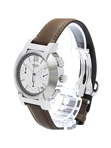 Hermès HERMES Nomade Chronograph Steel Auto Quartz Mens Watch NO1.910 Polished (view 2)