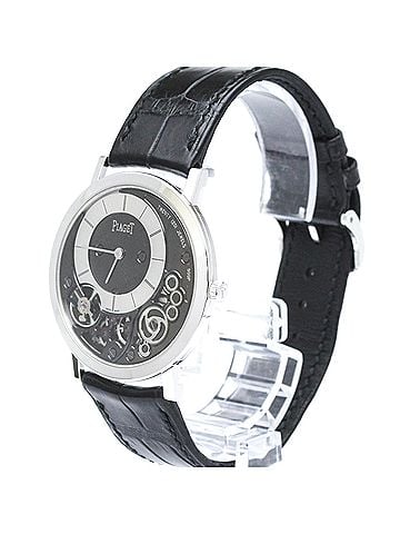 Piaget PIAGET Altiplano White Gold Leather Hand-Winding Mens Watch G0A39111 Polished (view 2)