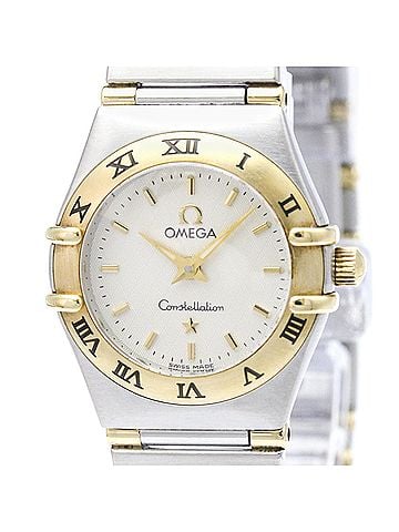 Omega OMEGA Constellation 18K Gold Steel Ladies Watch 1372.30 Polished (view 1)