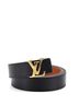 Louis Vuitton 100% Leather Black LV Initiales Reversible Belt Leather Thin One size - photo 1