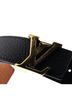 Louis Vuitton 100% Leather Black LV Initiales Reversible Belt Leather Thin One size - photo 4