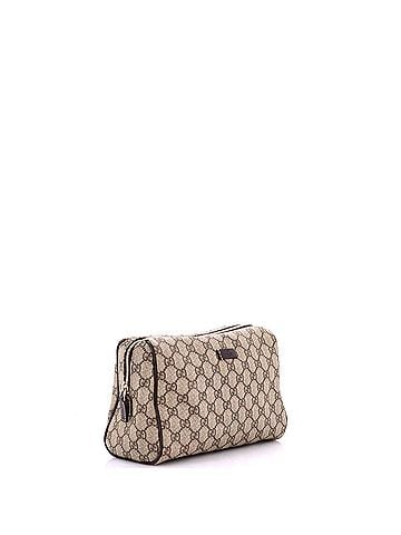 Gucci Zip Toiletry Case GG Coated Canvas Small (view 2)