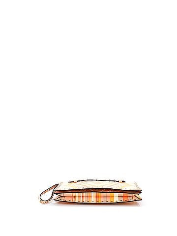 Valentino Garavani 1973 Rockstud Flap Clutch Striped Leather (view 2)