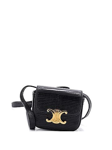 Céline Claude Shoulder Bag Lizard Mini (view 1)