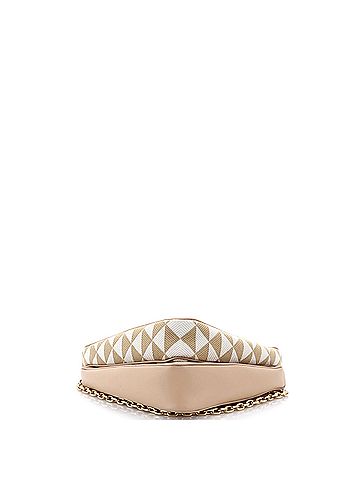 Prada Double Symbole Triangle Bag Leather and Jacquard Mini (view 2)