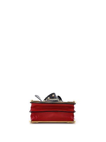 Prada Cahier Crossbody Bag Leather and Saffiano Leather Small (view 2)