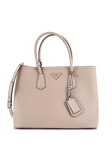 Prada Cuir Double Tote Saffiano Leather Medium (view 1)