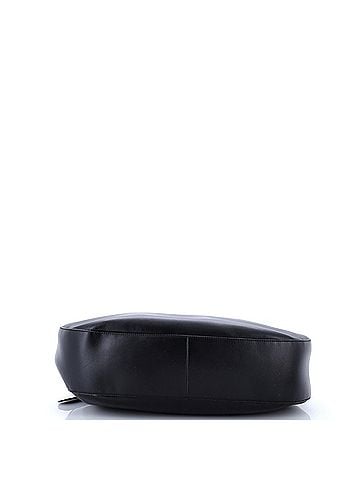 Prada Triangle Logo Curved Hobo City Calf Large (view 2)