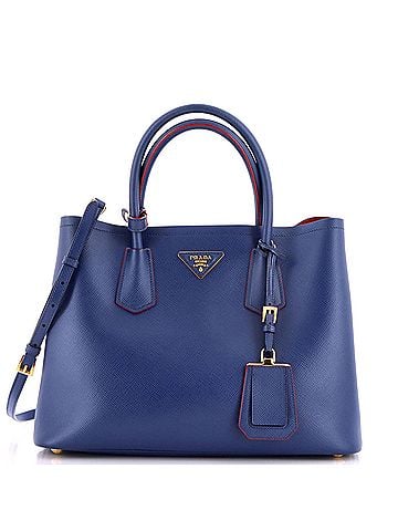 Prada Cuir Double Tote Saffiano Leather Medium (view 1)