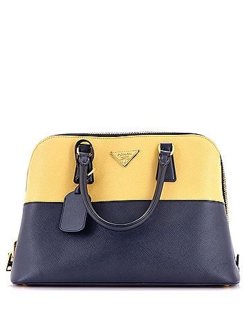 Prada Bicolor Promenade Bag Saffiano Leather Medium (view 1)