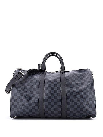 Louis Vuitton Keepall Bandouliere Bag Damier Cobalt 45 (view 1)