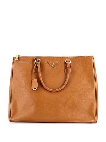Prada Double Zip Lux Tote Saffiano Leather XL (view 1)