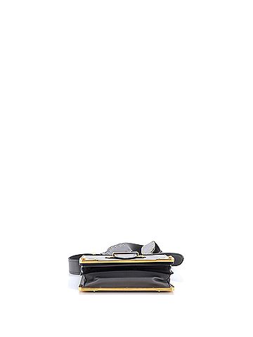 Prada Cahier Crossbody Bag Leather and Saffiano Leather Small (view 2)