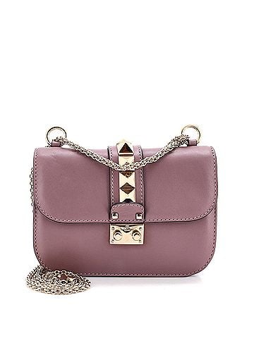 Valentino Garavani Glam Lock Shoulder Bag Leather Small (view 1)