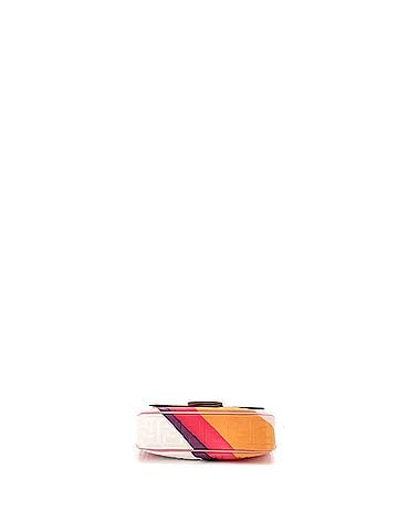 Fendi Midi Baguette Chain Bag Zucca Embossed Leather Medium (view 2)