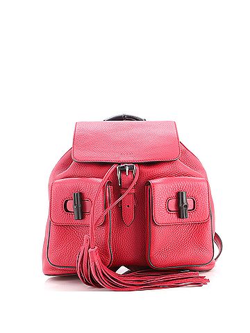 Gucci Bamboo Tassel Backpack Leather Medium (view 1)