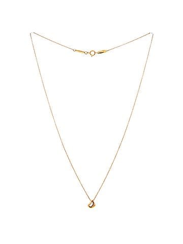Tiffany & Co. Elsa Peretti Open Heart Pendant Necklace 18K Rose Gold 7mm (view 2)