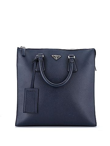 Prada Zip Top Tote Saffiano Leather North South (view 1)