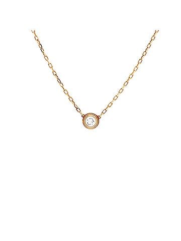Cartier Cartier D'Amour Pendant Necklace 18K Yellow Gold with Diamond Large (view 1)