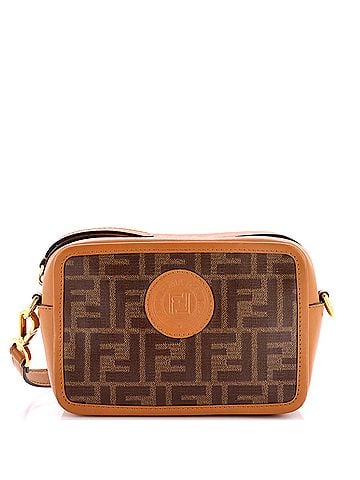 Fendi FF Logo Stamp Camera Bag Zucca Coated Canvas Mini (view 1)