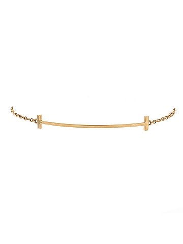 Tiffany & Co. T Smile Chain Bracelet 18K Yellow Gold Medium (view 1)