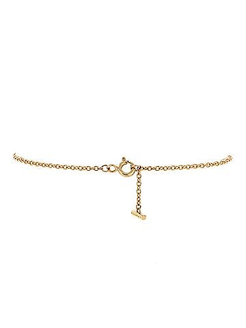 Tiffany & Co. T Smile Chain Bracelet 18K Yellow Gold Medium (view 2)
