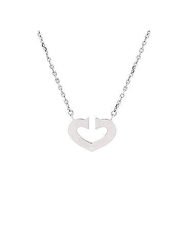 Cartier C Heart de Cartier Pendant Necklace 18K White Gold (view 1)